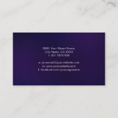 Dubbele gouden spiraal en Yin Yang Visitekaartje (Achterkant)