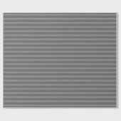 Dubbele grijze strepen cadeaupapier (Vlak)