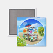 Dubbele Groovy Koelkast Magnet (Voorkant / Achterkant)