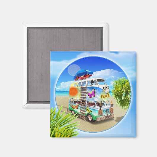 Dubbele Groovy Koelkast Magnet (Voorkant / Achterkant)