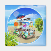 Dubbele Groovy Koelkast Magnet