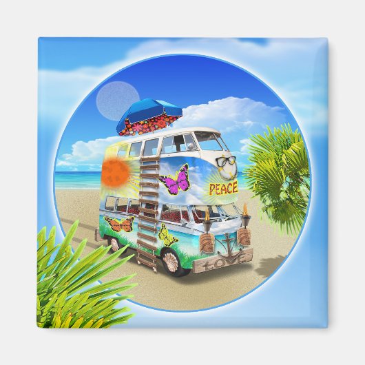 Dubbele Groovy Koelkast Magnet (Voorkant)