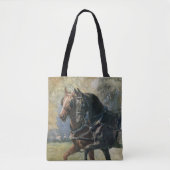 Dubbele hardheid zwarte schoonheid Ginger-paardsch Tote Bag (Voorkant)