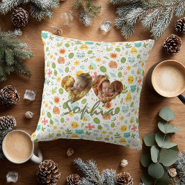 Dubbele Hart Foto Kussen Hart & Kawaii Patroon