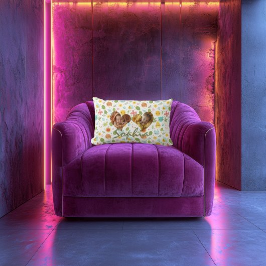 Dubbele Hart Foto Kussen Hart & Kawaii Patroon