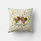 Dubbele Hart Foto Kussen Hart & Kawaii Patroon (Achterkant)