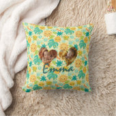 Dubbele Hart Foto Kussen Kawaii Tropisch Patroon (Deken)