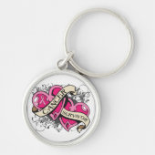 Dubbele hartborstkanker Overleving Sleutelhanger (Voorkant)