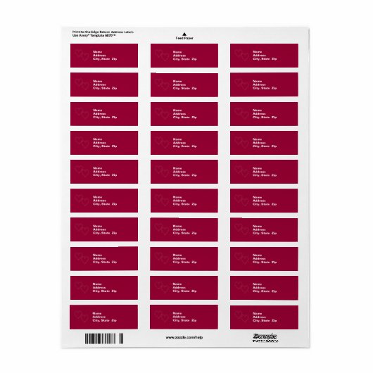 Dubbele harten label (Full Sheet)