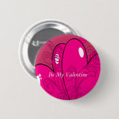 Dubbele harten ronde button 5,7 cm (Voorkant /achterkant)