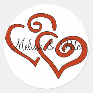 Dubbele harten Seal Sticker