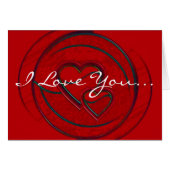 Dubbele harten waar ik van hou in het wit (Voorkant Horizontaal)