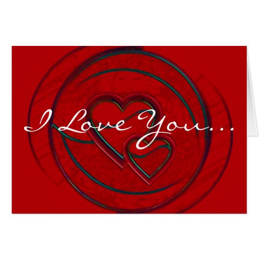 Dubbele harten waar ik van hou in het wit (Voorkant Horizontaal)