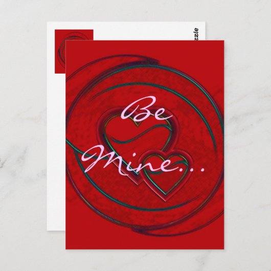 Dubbele harten zijn mijn Briefkaart (Voorkant / Achterkant)