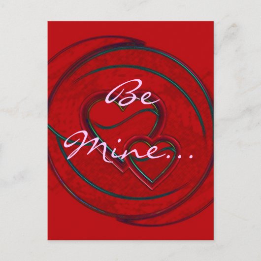 Dubbele harten zijn mijn Briefkaart (Voorkant)