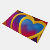 Dubbele hartendeur deurmat (Schuin)