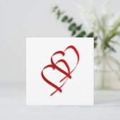 Dubbele hartnodiging kaart (Staand voorkant)