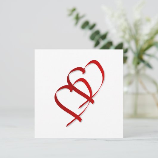 Dubbele hartnodiging kaart (Staand voorkant)