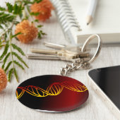 Dubbele helix sleutelhanger (Zijkant)