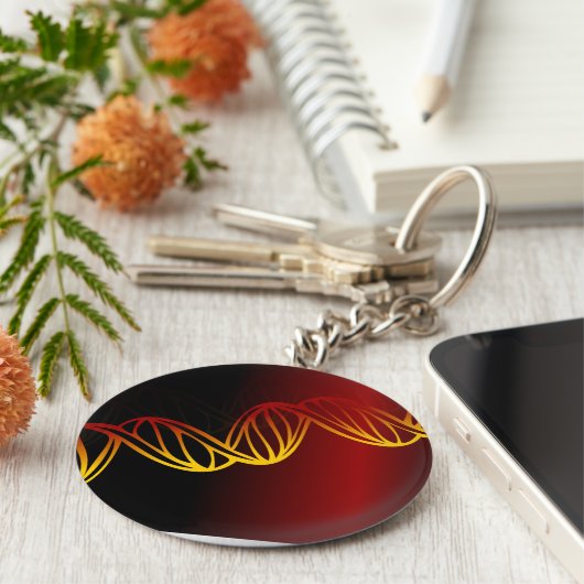 Dubbele helix sleutelhanger (Zijkant)