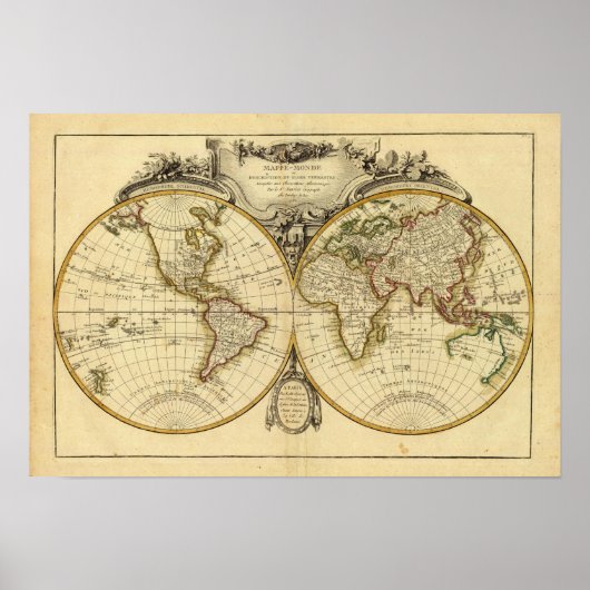 Dubbele hemisphere poster (Voorkant)