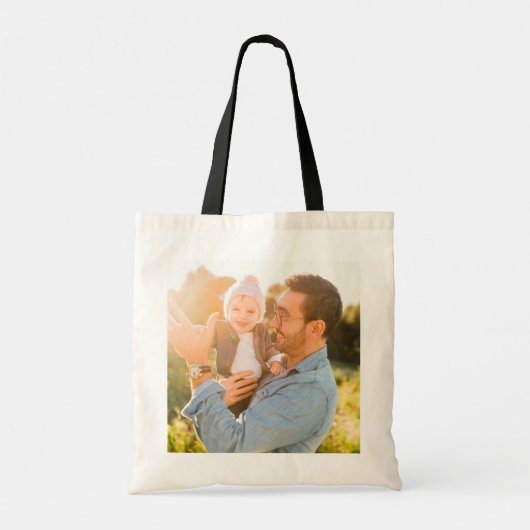 Dubbele, herbruikbare fototas tote bag (Achterkant)