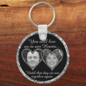 Dubbele herdenking in Silver Sleutelhanger (Voorkant)