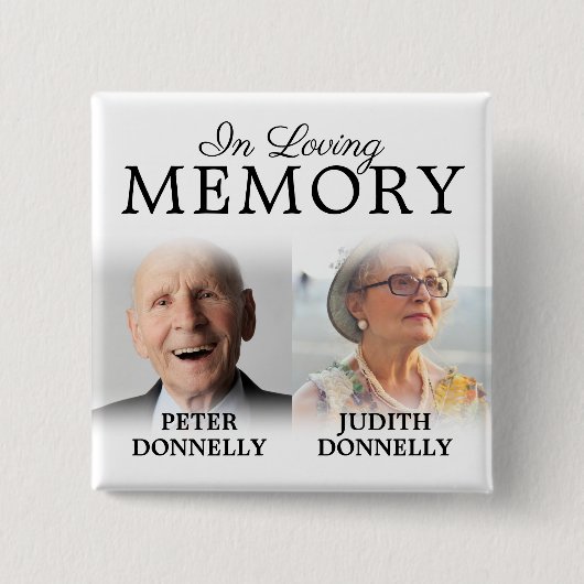 Dubbele herdenking van de Button van de levensherd (Voorkant)