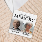 Dubbele herdenking van de Button van de levensherd