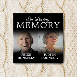 Dubbele herdenking van de Button van de levensherd