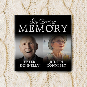 Dubbele herdenking van de Button van de levensherd