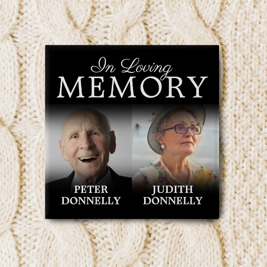 Dubbele herdenking van de Button van de levensherd