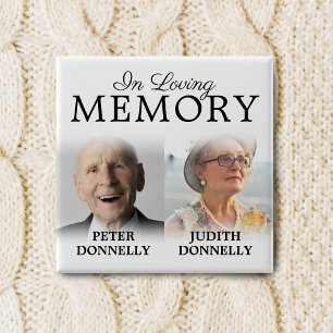 Dubbele herdenking van de Button van de levensherd