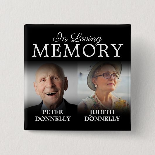 Dubbele herdenking van de Button van de levensherd (Voorkant)