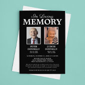 Dubbele herdenkingsfoto kaart