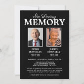 Dubbele herdenkingsfoto kaart (Voorkant)