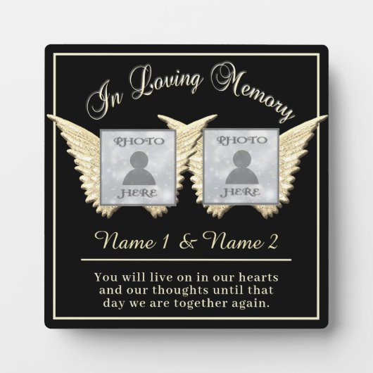 Dubbele herinnering fotoplaat (Voorkant)