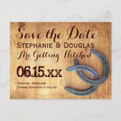 Dubbele Hoefijzer Rustic sparen de Briefkaarten va (Voorkant)