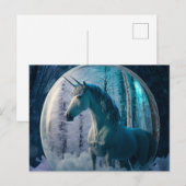 Dubbele hoornvlies in een bevroren Snowglobe Briefkaart (Voorkant / Achterkant)