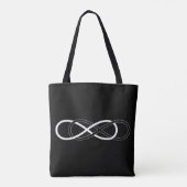 Dubbele Infinesie zwart-wit Tote Bag (Achterkant)