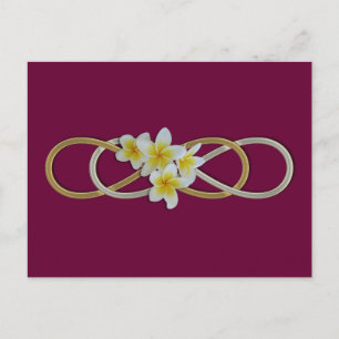 Dubbele Infinity BiColor Frangipani Briefkaart