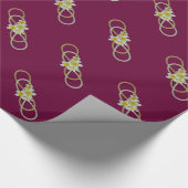 Dubbele Infinity BiColor Frangipani Cadeaupapier (Hoek)
