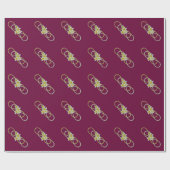 Dubbele Infinity BiColor Frangipani Cadeaupapier (Vlak)