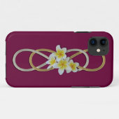 Dubbele Infinity BiColor Frangipani Case-Mate iPhone Case (Achterkant (horizontaal))