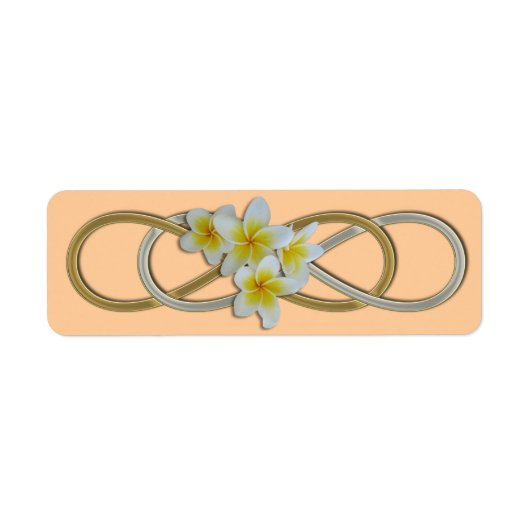 Dubbele Infinity BiColor Frangipani Etiket (Voorkant)