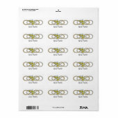 Dubbele Infinity BiColor Frangipani Etiket (Full Sheet)