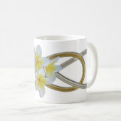 Dubbele Infinity BiColor Frangipani Koffiemok (Voorkant rechts)