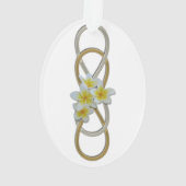 Dubbele Infinity BiColor Frangipani Ornament (achterkant)