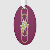 Dubbele Infinity BiColor Frangipani Ornament (voorkant)