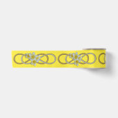 Dubbele Infinity BiColor Frangipani + uw backgr. Satijnen Lint (Voorkant)